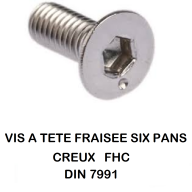 VIS A SIX PANS CREUX  ( BTR / ALLEN )